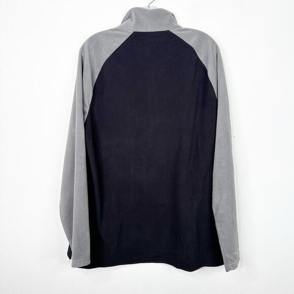 BONOBOS | Men’s Fielder Quarter Zip Fleece Pullover Top Black and Gray Sz. Large - Picture 4 of 4